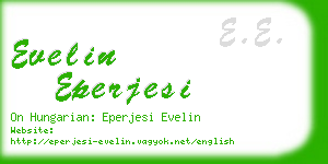 evelin eperjesi business card